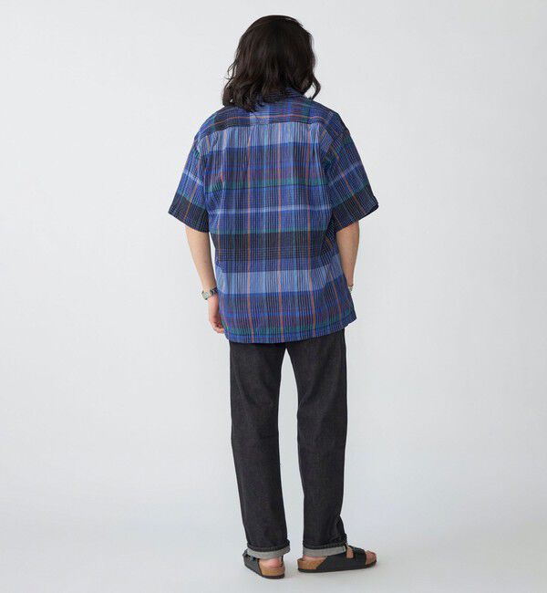 SHIPS「SHIPS: ボイル ビッグ チェック レギュラーカラー ウィークエンド ショートスリーブ シャツ」|シャツ・ブラウス|