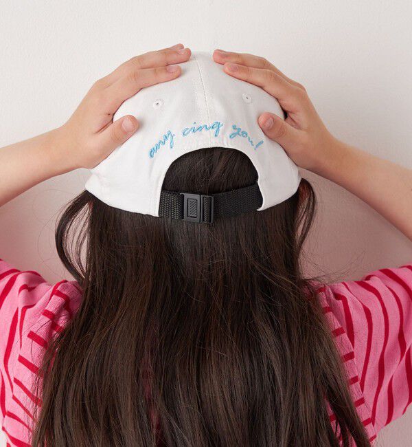 SHIPS any「SHIPS any: cinq you ワンポイント ロゴ 刺繍 キャップ <KIDS>」|キャップ・キャスケット|ホワイト