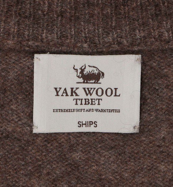 SHIPS「SHIPS: 5ゲージ ヤク ブレンド カーディガン」|カーディガン|