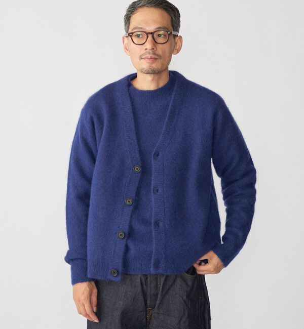 SHIPS「SHIPS: 5ゲージ ヤク ブレンド カーディガン」|カーディガン|