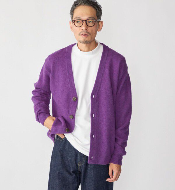 SHIPS「SHIPS: 5ゲージ ヤク ブレンド カーディガン」|カーディガン|