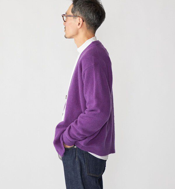 SHIPS「SHIPS: 5ゲージ ヤク ブレンド カーディガン」|カーディガン|