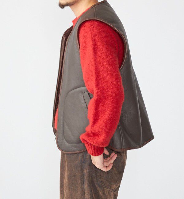 SHIPS「SHIPS: ムートン ベスト」|ベスト・ジレ|