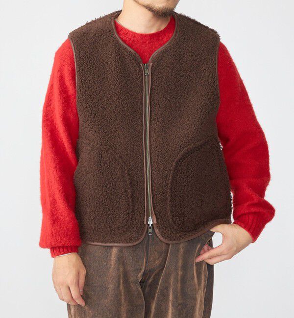 SHIPS「SHIPS: ムートン ベスト」|ベスト・ジレ|