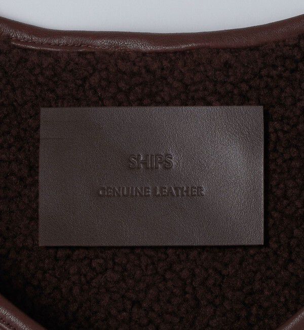 SHIPS「SHIPS: ムートン ベスト」|ベスト・ジレ|