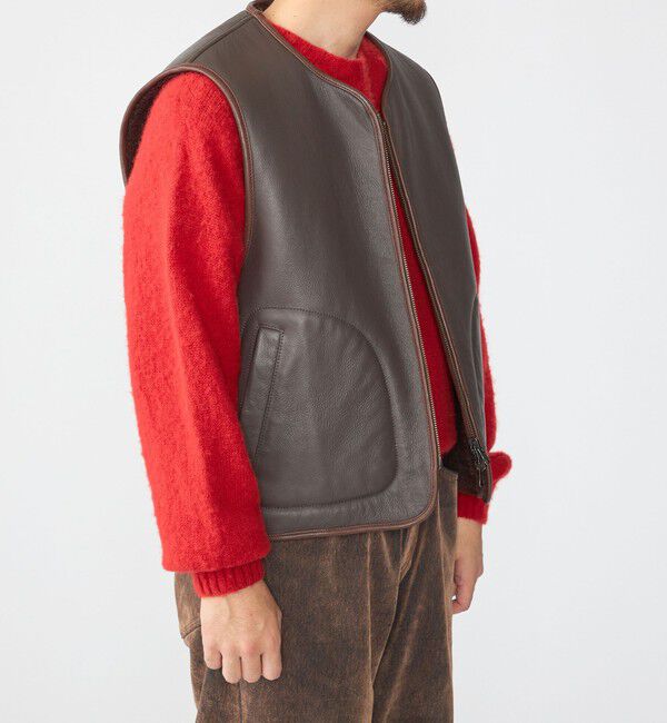 SHIPS「SHIPS: ムートン ベスト」|ベスト・ジレ|