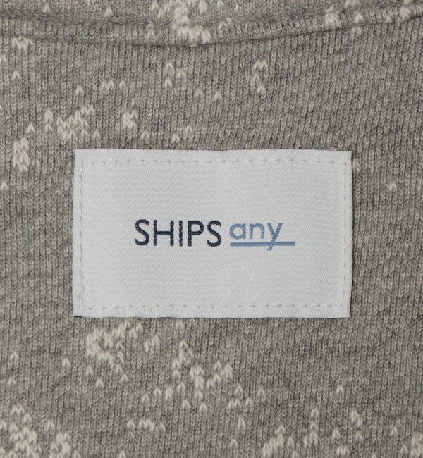 SHIPS any「SHIPS any:〈洗濯機可能〉コットン ジャガード ハーフジップ 裏毛 スウェット(セットアップ対応)◇」|スウェット・ジャージ|