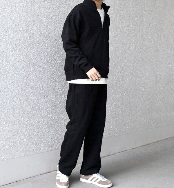 SHIPS any「SHIPS any:〈洗濯機可能〉コットン ジャガード ハーフジップ 裏毛 スウェット(セットアップ対応)◇」|スウェット・ジャージ|