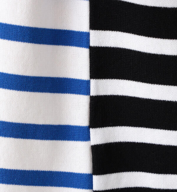 MACPHEE「コットンパネルボーダー バスクシャツ」|Tシャツ・カットソー|