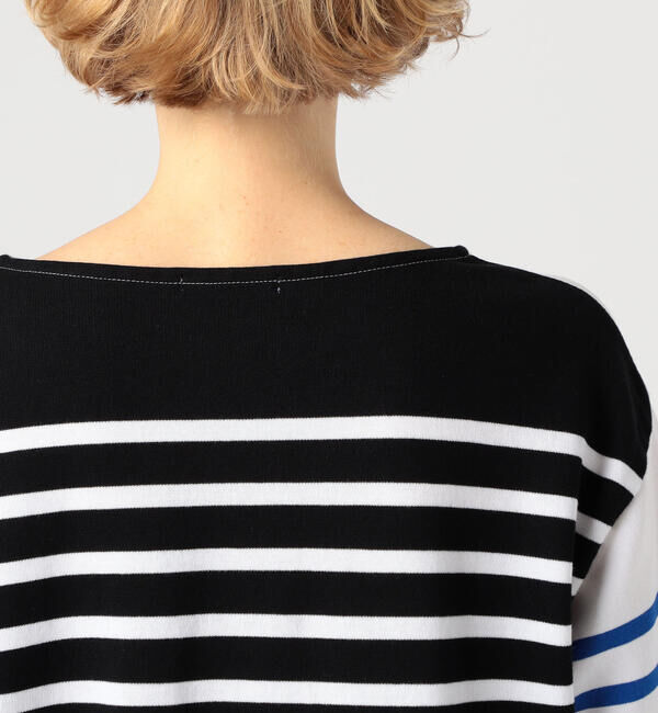 MACPHEE「コットンパネルボーダー バスクシャツ」|Tシャツ・カットソー|