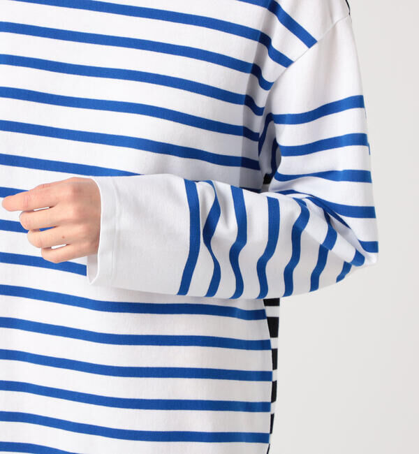 MACPHEE「コットンパネルボーダー バスクシャツ」|Tシャツ・カットソー|