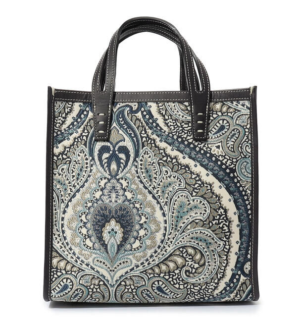 TOMORROWLAND GOODS「A VACATION BOX ミニトートバッグ」|トートバッグ|64 ブルー系