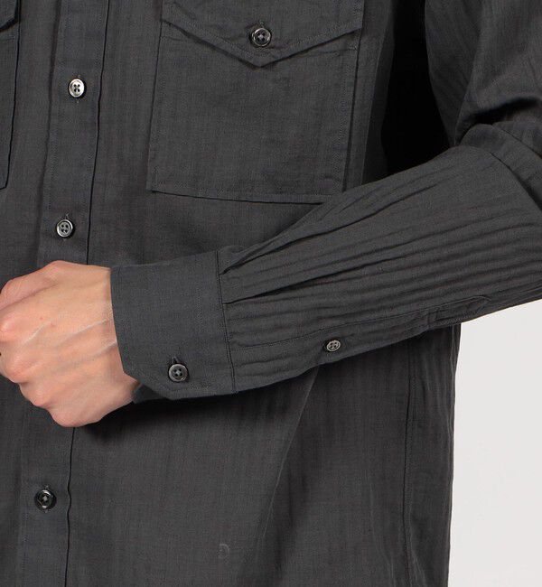 TOMORROWLAND MENS「コットンウールボイル ダブルポケットシャツ」|シャツ・ブラウス|