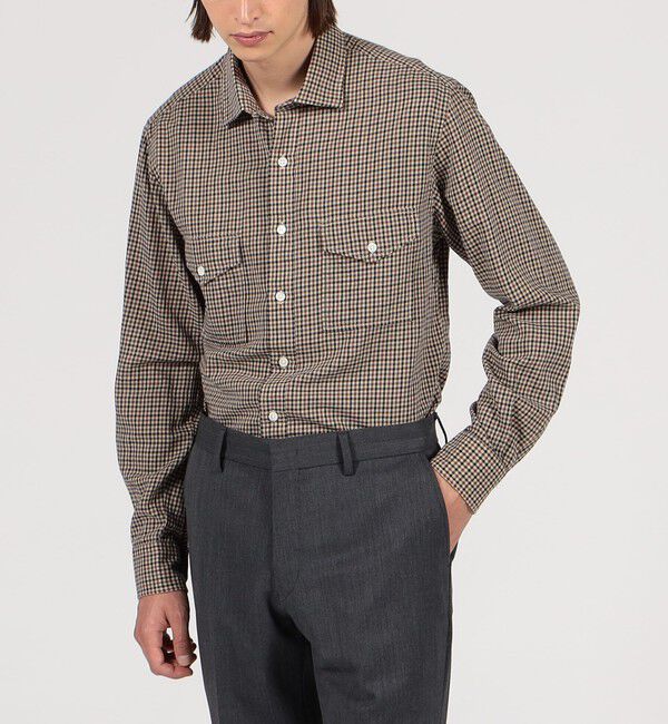 TOMORROWLAND MENS「コットンウールボイル ダブルポケットシャツ」|シャツ・ブラウス|