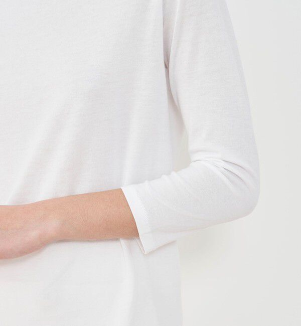 GALERIE VIE「パウダーコットン ボートネックプルオーバー」|Tシャツ・カットソー|