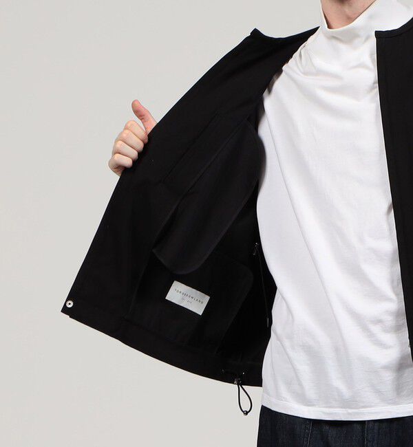 TOMORROWLAND MENS「コットンナイロン ジップアップブルゾン」|ブルゾン・スタジャン|