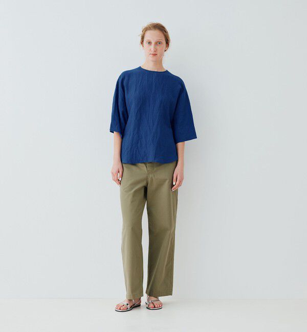 GALERIE VIE「ランダムリネン クルーネックプルオーバー」|シャツ・ブラウス|