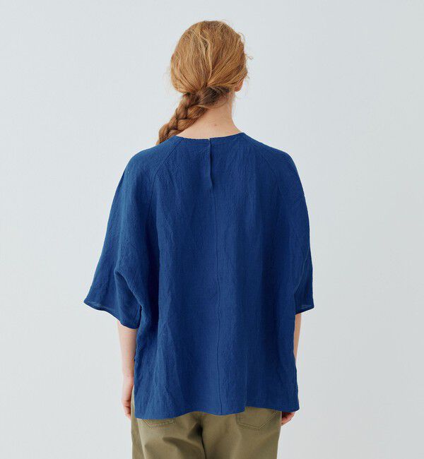 GALERIE VIE「ランダムリネン クルーネックプルオーバー」|シャツ・ブラウス|