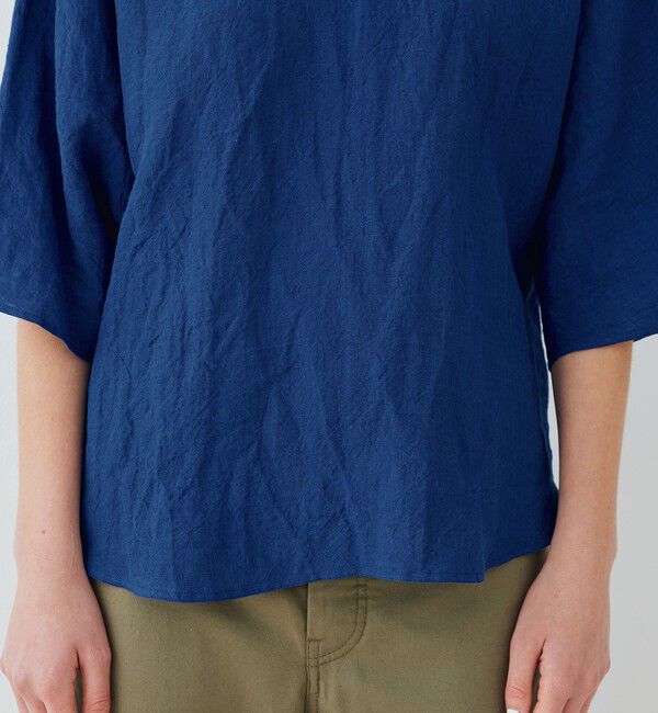 GALERIE VIE「ランダムリネン クルーネックプルオーバー」|シャツ・ブラウス|