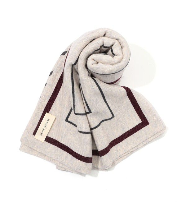 TOMORROWLAND GOODS「TOMORROWLAND SQUARE KNIT ストール」|ストール|14 ライトグレー系