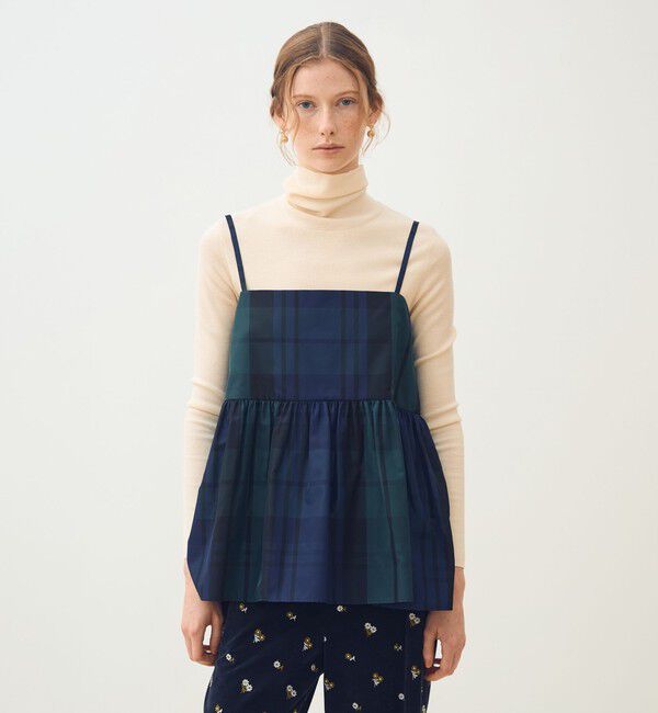 TOMORROWLAND collection「シルクタフタチェック キャミソールトップス」|その他|
