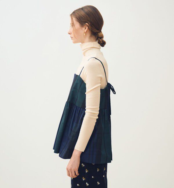 TOMORROWLAND collection「シルクタフタチェック キャミソールトップス」|その他|