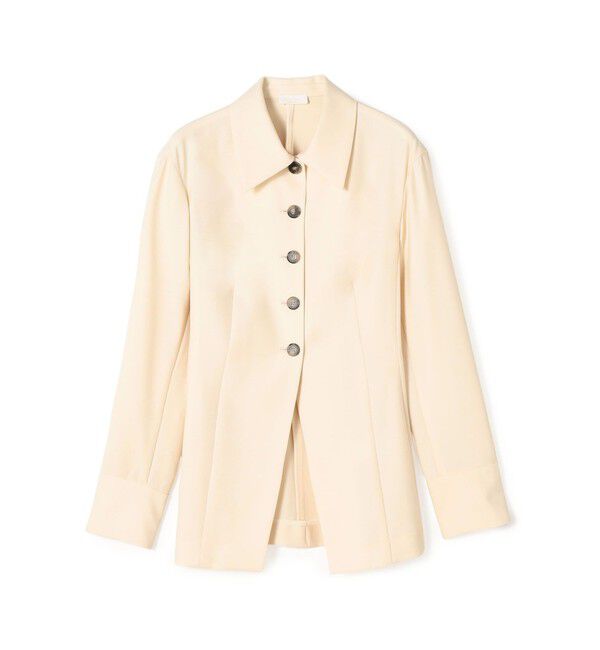 Ballsey「ハイツイストビエラ ステンカラーシャツジャケット」|シャツ・ブラウス|41 ライトベージュ