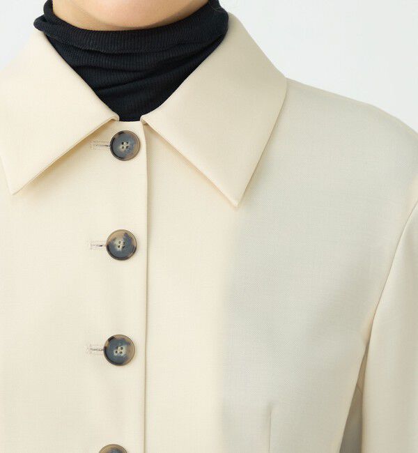 Ballsey「ハイツイストビエラ ステンカラーシャツジャケット」|シャツ・ブラウス|