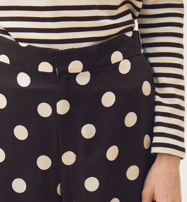 TOMORROWLAND collection「キュプラシルクドットプリント ストレートパンツ」|その他|