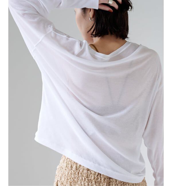 EMILYWEEK「コットンシアールーズプルオーバー」|Tシャツ・カットソー|ホワイト