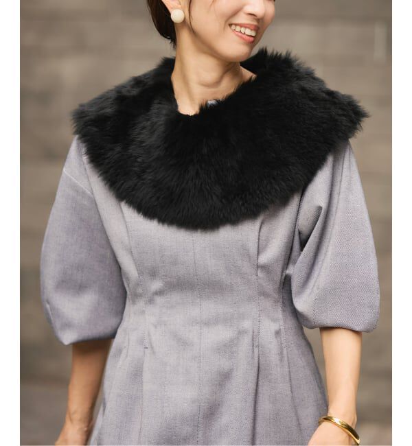 VERMEIL par iena「LISA CONTE リサコンテ Mouton ストール STOLE20」|ストール|