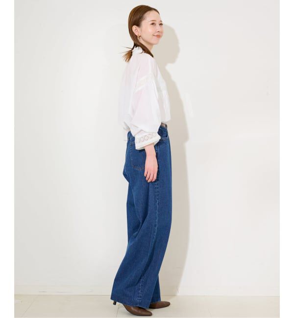 SLOBE IENA「コットンレースフリルブラウス」|シャツ・ブラウス|