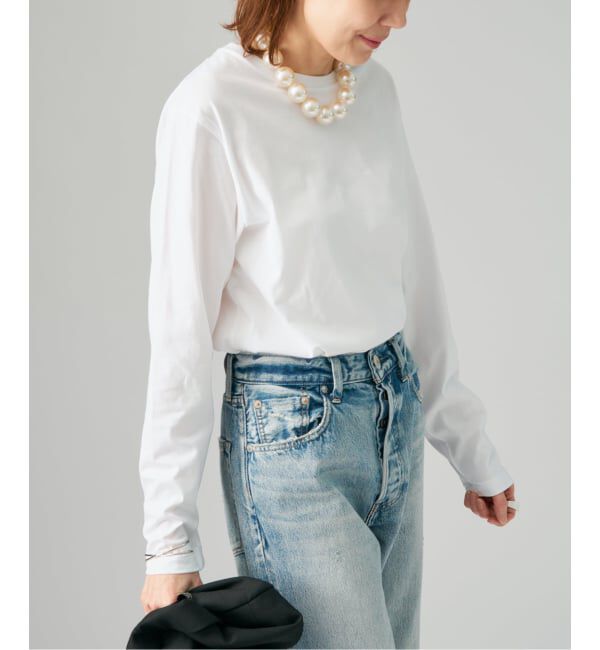 VERMEIL par iena「《予約》ディオラマ クルーネックロングスリーブ Tシャツ」|Tシャツ・カットソー|