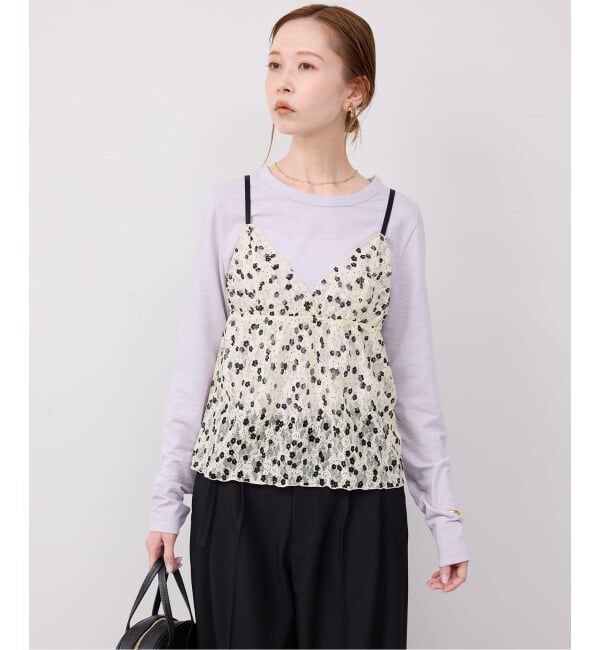 SLOBE IENA「《予約》PROVOKE/プロヴォーク レースキャミソール PV-010085」|キャミソール|