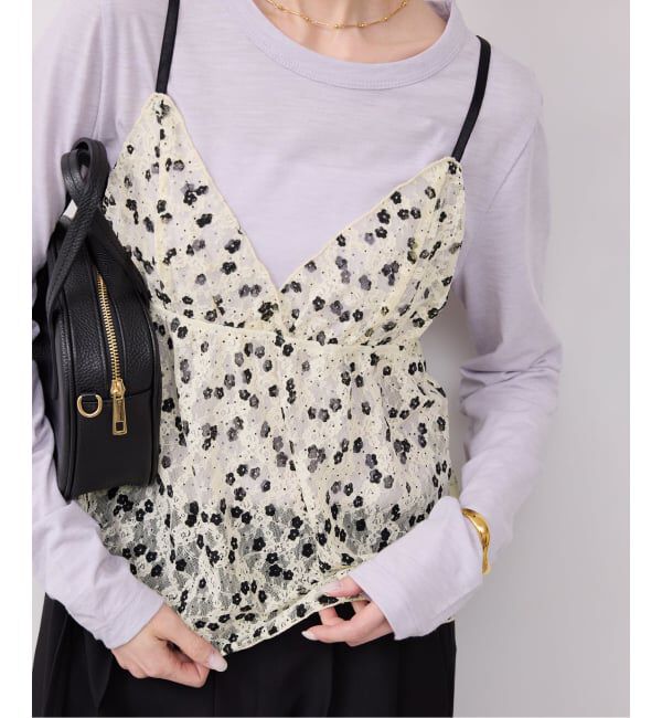 SLOBE IENA「《予約》PROVOKE/プロヴォーク レースキャミソール PV-010085」|キャミソール|ナチュラル