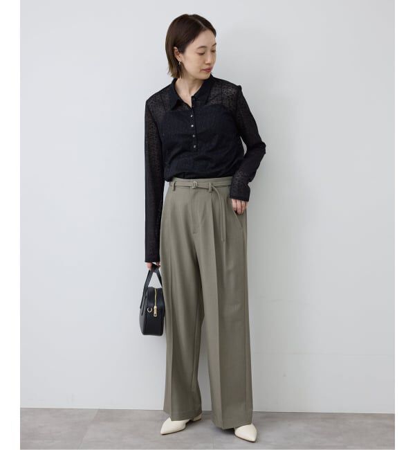 SLOBE IENA「《追加予約》SLOBE レザーフラットシューズ」|その他|