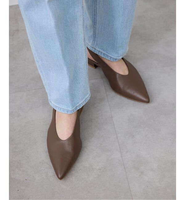 SLOBE IENA「《追加予約》SLOBE レザーフラットシューズ」|その他|