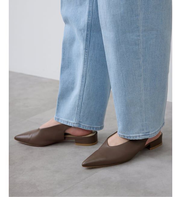 SLOBE IENA「《追加予約》SLOBE レザーフラットシューズ」|その他|