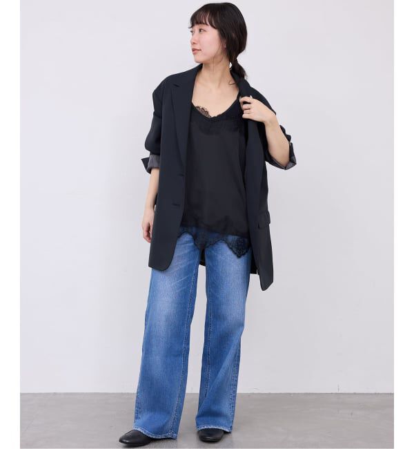 SLOBE IENA「《追加予約》サテンレースキャミソール」|キャミソール|