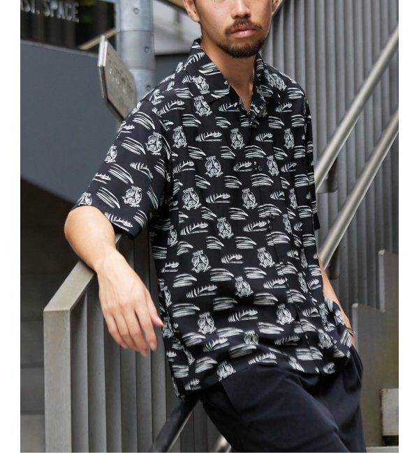 Paris Saint-Germain「【隈 研吾 &times; Paris Saint-Germain】グラフィックプリント オープンカラーシャツ」|シャツ・ブラウス|