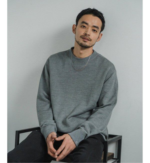 EDIFICE「LOOPWHEELER &times; LOWERCASE for EDIFICE ウール/シルク スウェットSP」|スウェット・ジャージ|