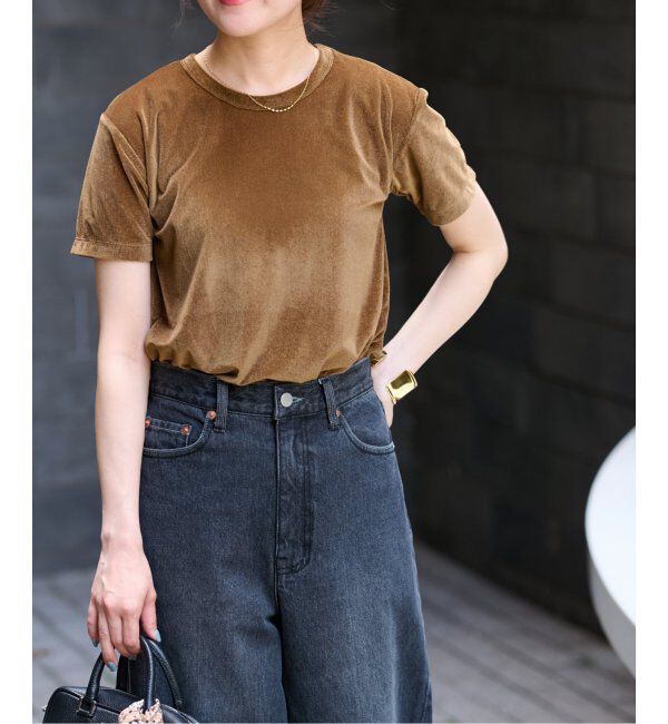 JOURNAL STANDARD relume「シアーベロアハーフスリーブTEE」|Tシャツ・カットソー|