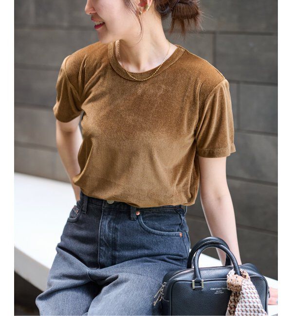 JOURNAL STANDARD relume「シアーベロアハーフスリーブTEE」|Tシャツ・カットソー|