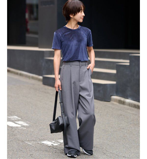 JOURNAL STANDARD relume「シアーベロアハーフスリーブTEE」|Tシャツ・カットソー|