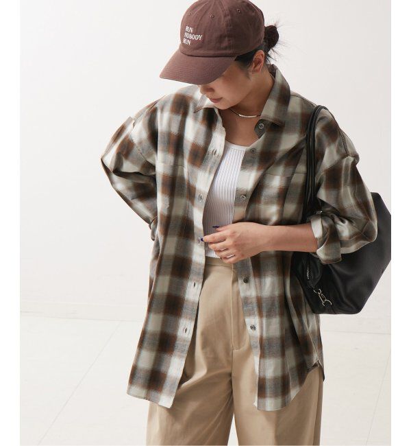 journal standard L'essage「チェックシャツ」|シャツ・ブラウス|サックスブルー