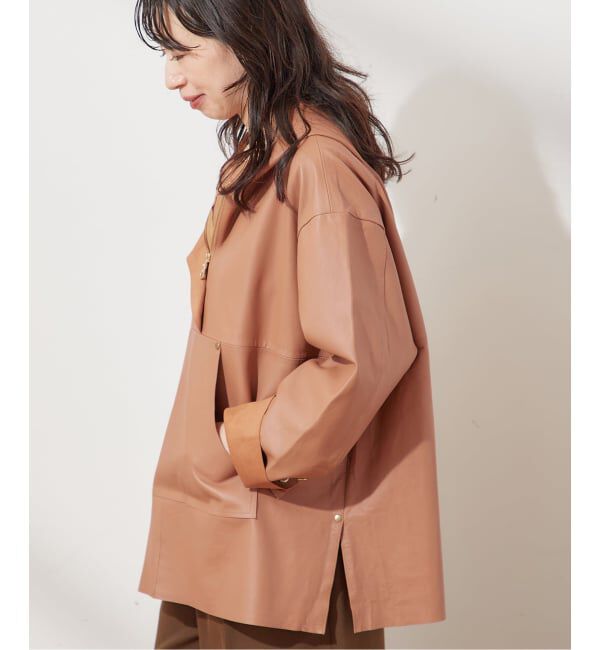 journal standard L'essage「《別注》【A PUPIL/ア ピューピル】レザーアノラック」|その他|ベージュ