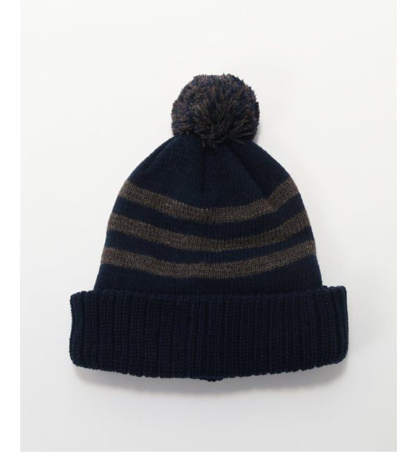 JOURNAL STANDARD relume「INFIELDER DESIGN / インフィールダーデザイン 別注 PON BEANIE」|ニット帽|ネイビー