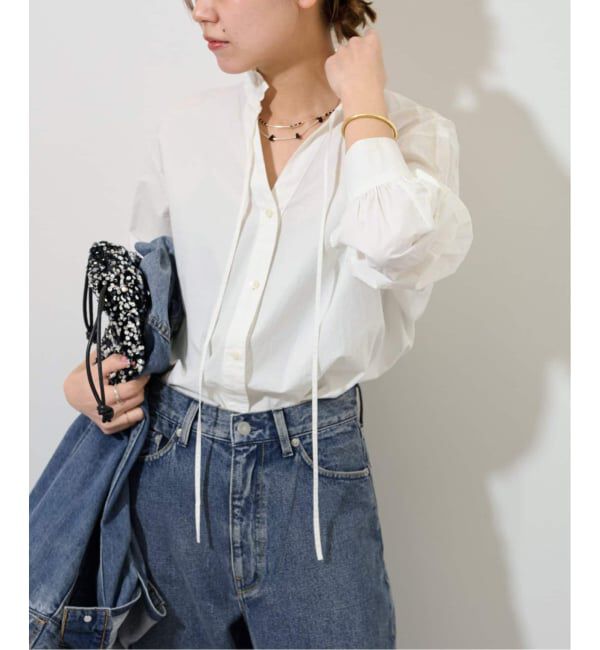 JOURNAL STANDARD relume「《追加4》ハイカウントコットンスタンドカラー2way」|シャツ・ブラウス|