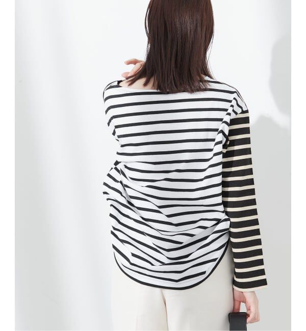 journal standard L'essage「《追加予約》別注【Leminor/ルミノア】クレイジーボーダー：カットソー」|Tシャツ・カットソー|