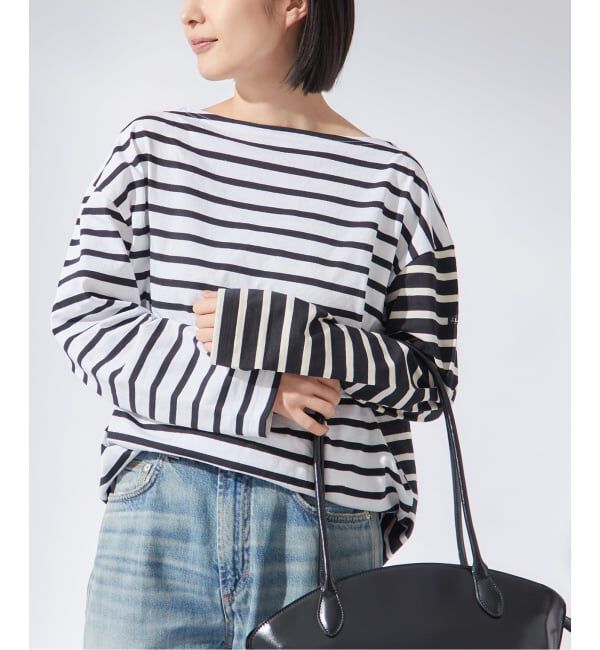 journal standard L'essage「《追加予約》別注【Leminor/ルミノア】クレイジーボーダー：カットソー」|Tシャツ・カットソー|